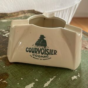 Vintage COURVOISIER COGNAC china ashtray